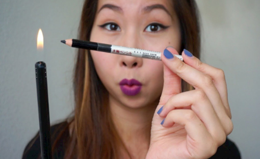 Make your eyeliner pencil softer