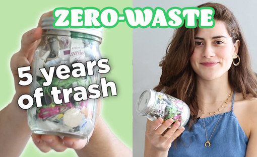 ZERO WASTE LIFESTYLE – Girl’s 5 Years Trash Fits in a Mason Jar