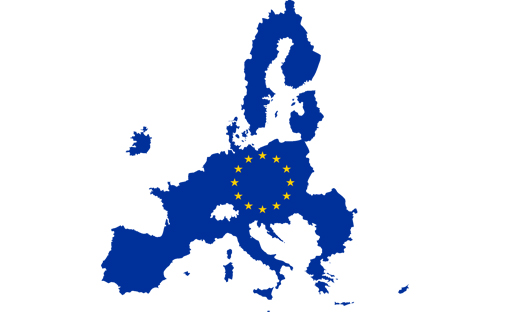 Flag map of the European Union