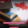 The Pathway To An Undergraduate Degree in Canada