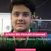 Arham Bin Farrukh Crowned U‑15 Karachi Table Tennis Champion