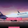 Air Karachi Opens Station Manager Roles in 7 Major Cities