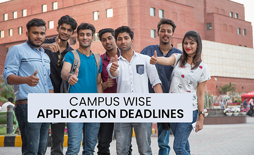 Campus-Wise Application Deadlines