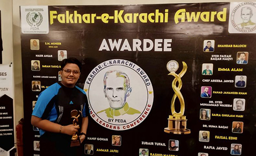 congratulations to Arham Bin Farrukh
