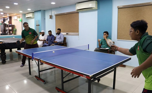 Karachi’s table tennis community