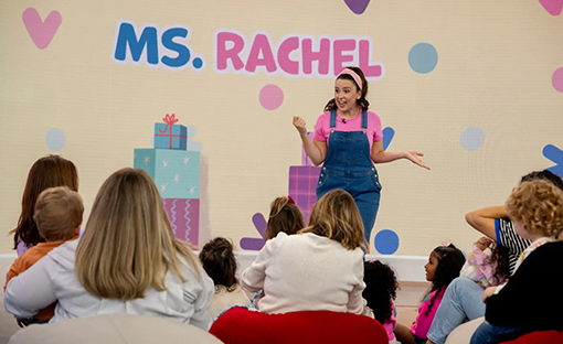 Since May 2024, Ms. Rachel has begun using her massive influence in a new way